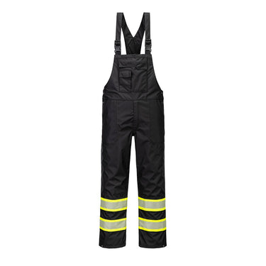 Portwest F488 Iona Plus Enhanced Visibility Rain Bib with Contrast