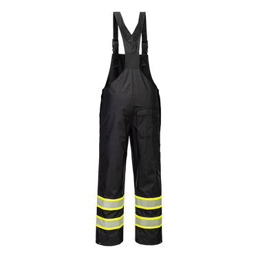 Portwest F488 Iona Plus Enhanced Visibility Rain Bib with Contrast
