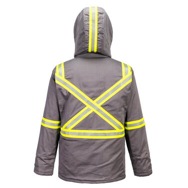 Portwest FR612 Bizflame X-Back Enhanced Visibility FR Winter Parka