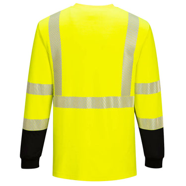 Portwest FR709 Class 3 Black Bottom FR Long Sleeve T-Shirt – Apparel