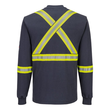 Portwest FR748 Enhanced Visibility FR X-Back Henley