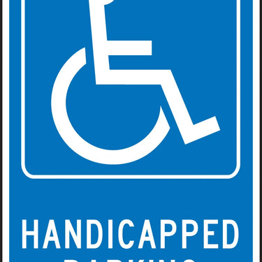 Federal Parking Sign: Handicapped Parking (With Symbol) – Signs & Labels