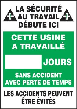 Write-A-Day Scoreboards: This Plant Has Worked _ Days Without A Lost Time Accident – Lockout/Tagout