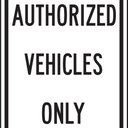 Designated Parking Sign: Authorized Vehicles Only – Signs & Labels