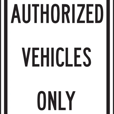 Designated Parking Sign: Authorized Vehicles Only – Signs & Labels