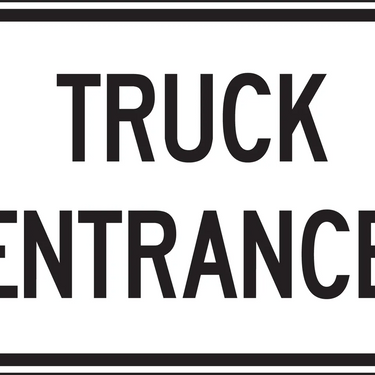 Facility Traffic Sign: Truck Entrance – Signs & Labels