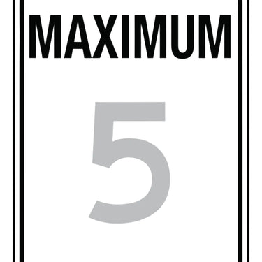 Speed Limit Sign: Maximum _ – Signs & Labels