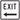 Facility Traffic Sign: Exit (Left Arrow) – Signs & Labels