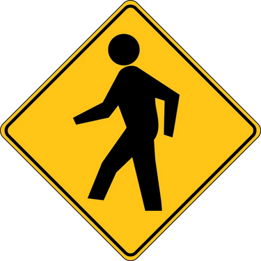 Crossing Sign: Pedestrian – Signs & Labels