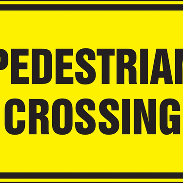 Bicycle & Pedestrian Sign: Pedestrian Crossing – Signs & Labels