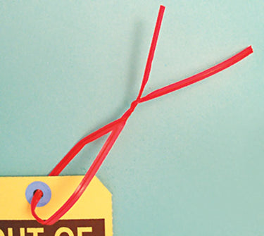 Twist Ties: 12-in. (Red) – Lockout/Tagout