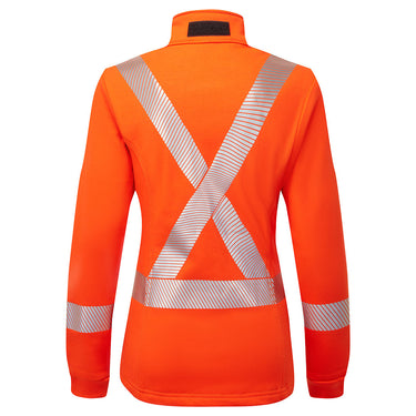 Portwest IOS474 Women's Enhanced Visibility FR Full-Zip Fleece