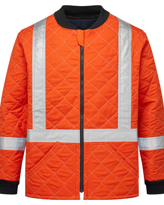 Portwest IUS417 Enhanced Visibility X-Back Quilted Freezer Jacket