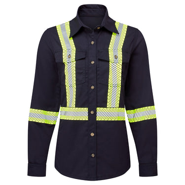 Portwest IUS673 Women's Enhanced Visibility X-Back Deluxe Work Shirt