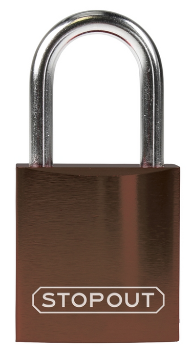 Compact Anodized Aluminum Padlock – Lockout/Tagout