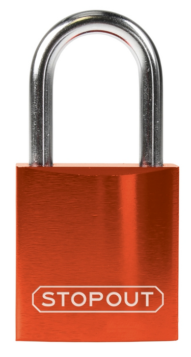 Compact Anodized Aluminum Padlock – Lockout/Tagout