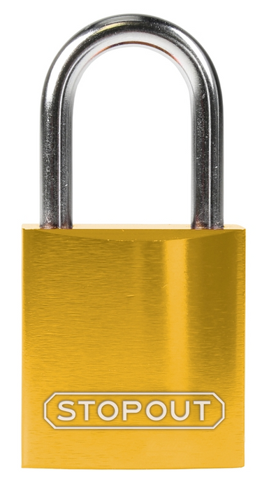 Compact Anodized Aluminum Padlock – Lockout/Tagout