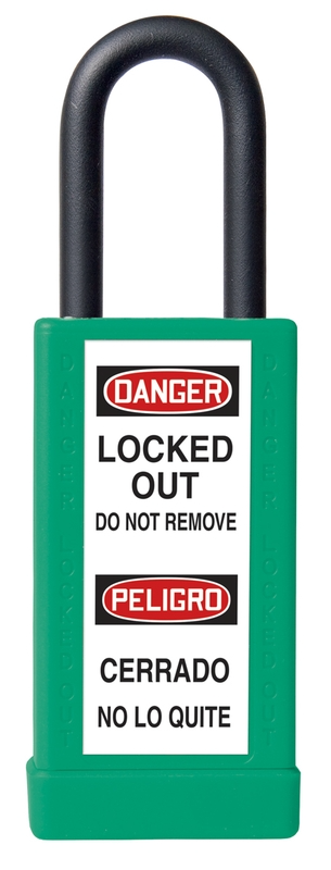 Brass Body Padlock With Plastic Cover - 3 Inch Body – Lockout/Tagout