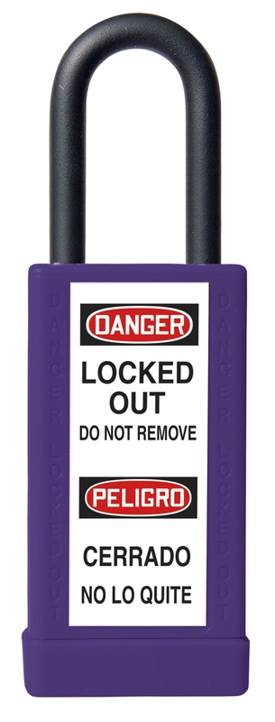 Brass Body Padlock With Plastic Cover - 3 Inch Body – Lockout/Tagout