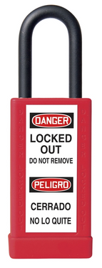 Brass Body Padlock With Plastic Cover - 3 Inch Body – Lockout/Tagout