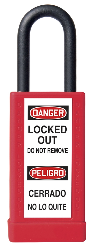 Brass Body Padlock With Plastic Cover - 3 Inch Body – Lockout/Tagout