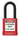 PLASTIC BODY ALUMINUM PADLOCKS WITH DIELECTRIC POLY-WRAP STEEL SHACKLE