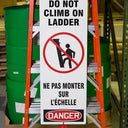 Bilingual Ladder Lockout Kit OSHA Danger: Do Not Climb On Ladder – Lockout/Tagout