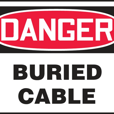 OSHA Danger Safety Label: Buried Cable – Signs & Labels