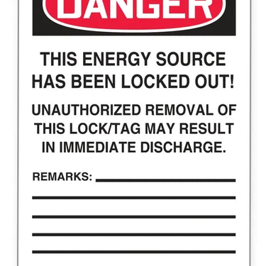 OSHA Danger Tags By-The-Roll: Do Not Start – Lockout/Tagout