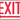 Safety Sign: Exit (Left Arrow Below) – Signs & Labels
