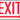 Safety Sign: Exit (Right Arrow Below) – Signs & Labels
