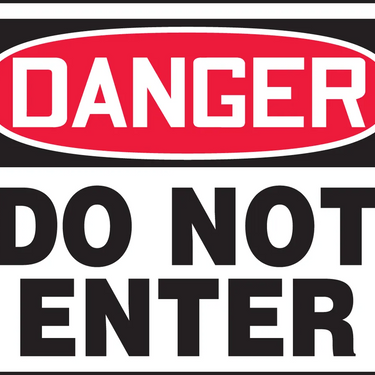 OSHA Danger Safety Sign: Do Not Enter (24" x 36") – Signs & Labels