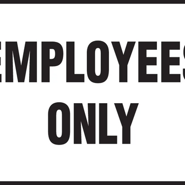 Safety Sign: Employees Only – Signs & Labels