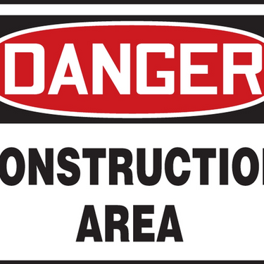 OSHA Danger Safety Sign: Construction Area – Signs & Labels
