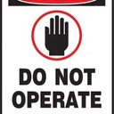 Safety Tag: Danger Do Not Operate – Lockout/Tagout