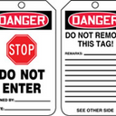Safety Tag: Danger Stop Do Not Enter – Lockout/Tagout