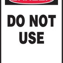 Jumbo OSHA Danger Safety Tag: Do Not Use – Lockout/Tagout