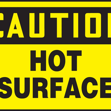 OSHA Caution Safety Sign: Hot Surface – Signs & Labels