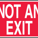 Safety Sign: Not An Exit – Signs & Labels
