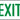 Safety Sign: Exit (Green on White) – Signs & Labels