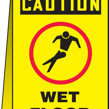 OSHA Caution Safety Sign: Wet Floor - Pisa Mojado – Signs & Labels
