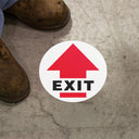 Floor Sign: Exit (Arrow) – Signs & Labels