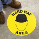 Floor Sign: Hard Hat Area – Signs & Labels