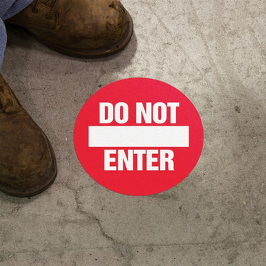 Floor Sign: Do Not Enter – Signs & Labels