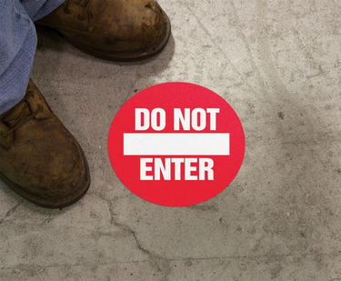Floor Sign: Do Not Enter – Signs & Labels