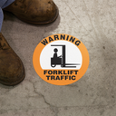 Floor Sign: Warning - Forklift Traffic (Graphic) – Signs & Labels