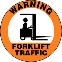 Floor Sign: Warning - Forklift Traffic (Graphic) – Signs & Labels