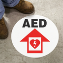 Floor Sign: AED – Signs & Labels