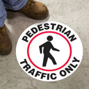 Floor Sign: Pedestrian Traffic Only (Graphic) – Signs & Labels
