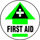 Floor Sign: First Aid – Signs & Labels